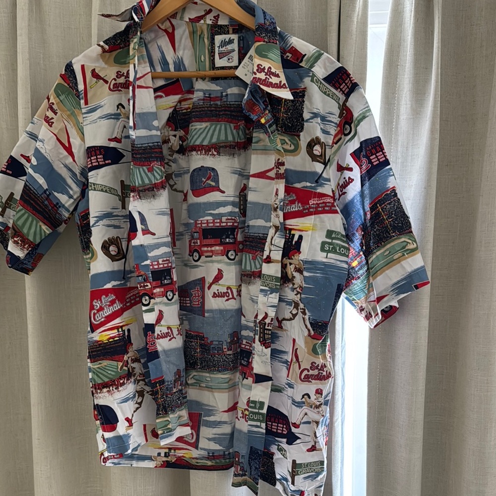 Vintage Style Graphic Button-Up Shirt